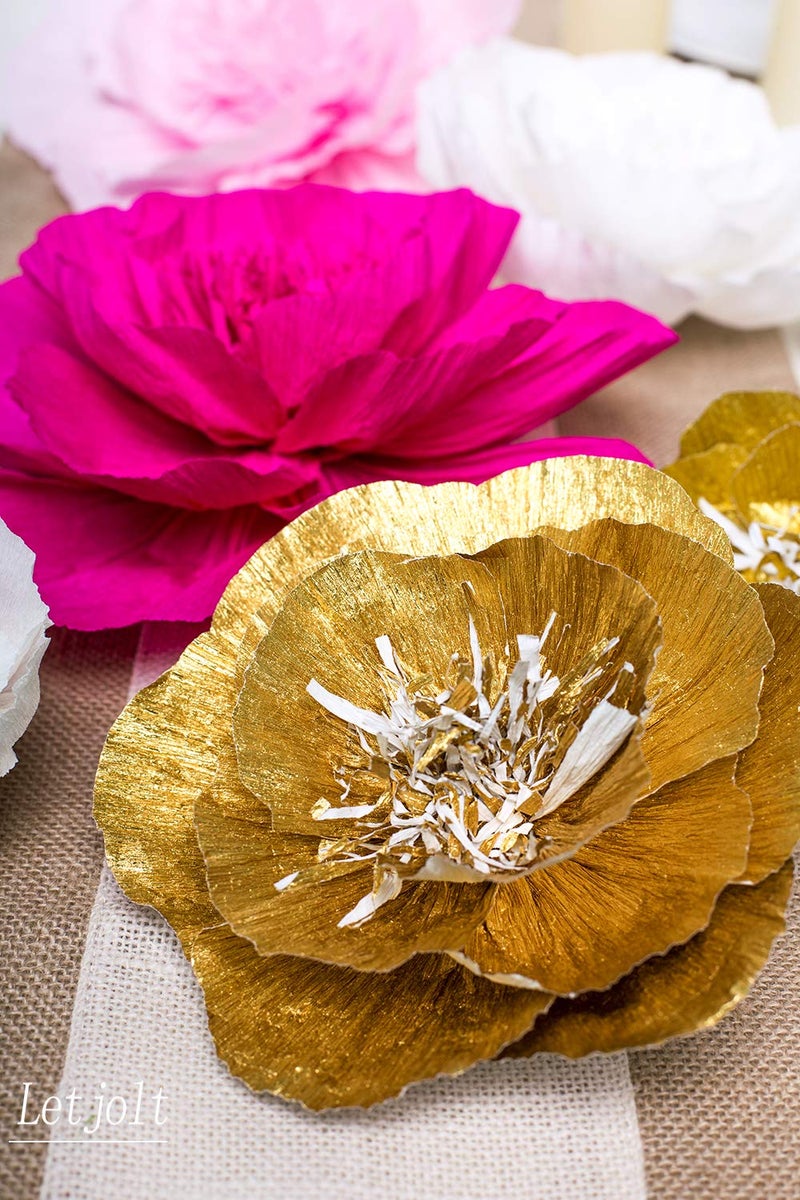 Letjolt Paper Flowers Decoration for Wall Artificial 3D Flowers Home Decor Wedding Backdrop Birthday Baby Shower Bridal Shower Nursery Wall - Image 3